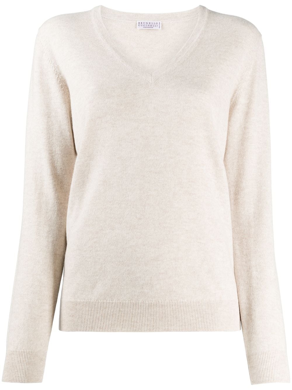 long-sleeve fitted jumper - 1