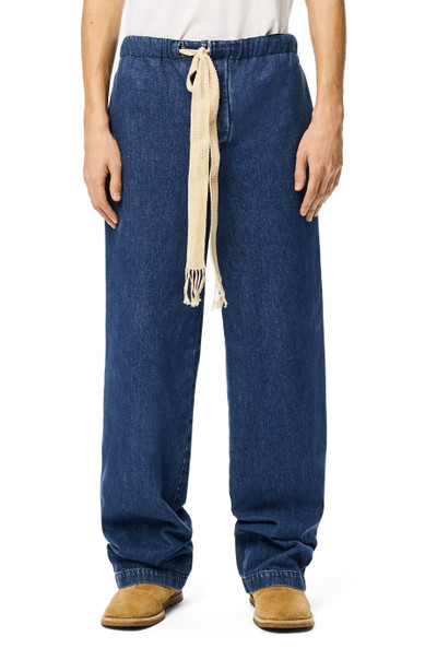 Loewe Drawstring jeans in denim outlook