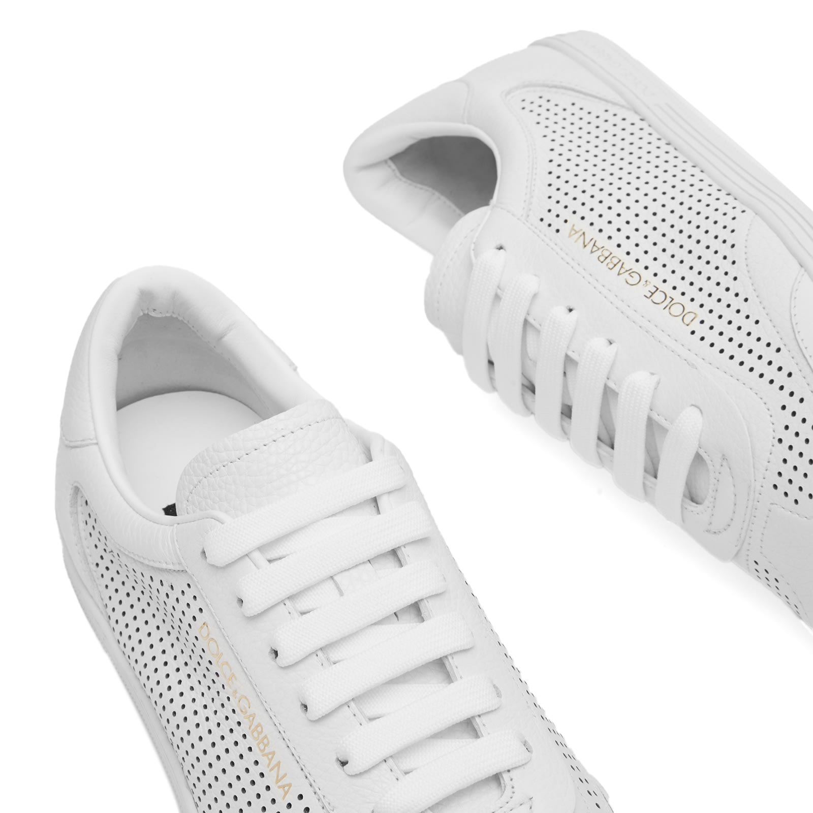 Dolce & Gabbana Saint Tropez Perforated Leather Sneaker - 4