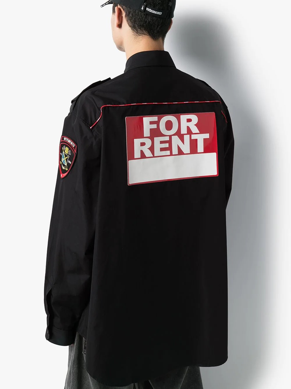 Uniform for Rent appliqued shirt - 3