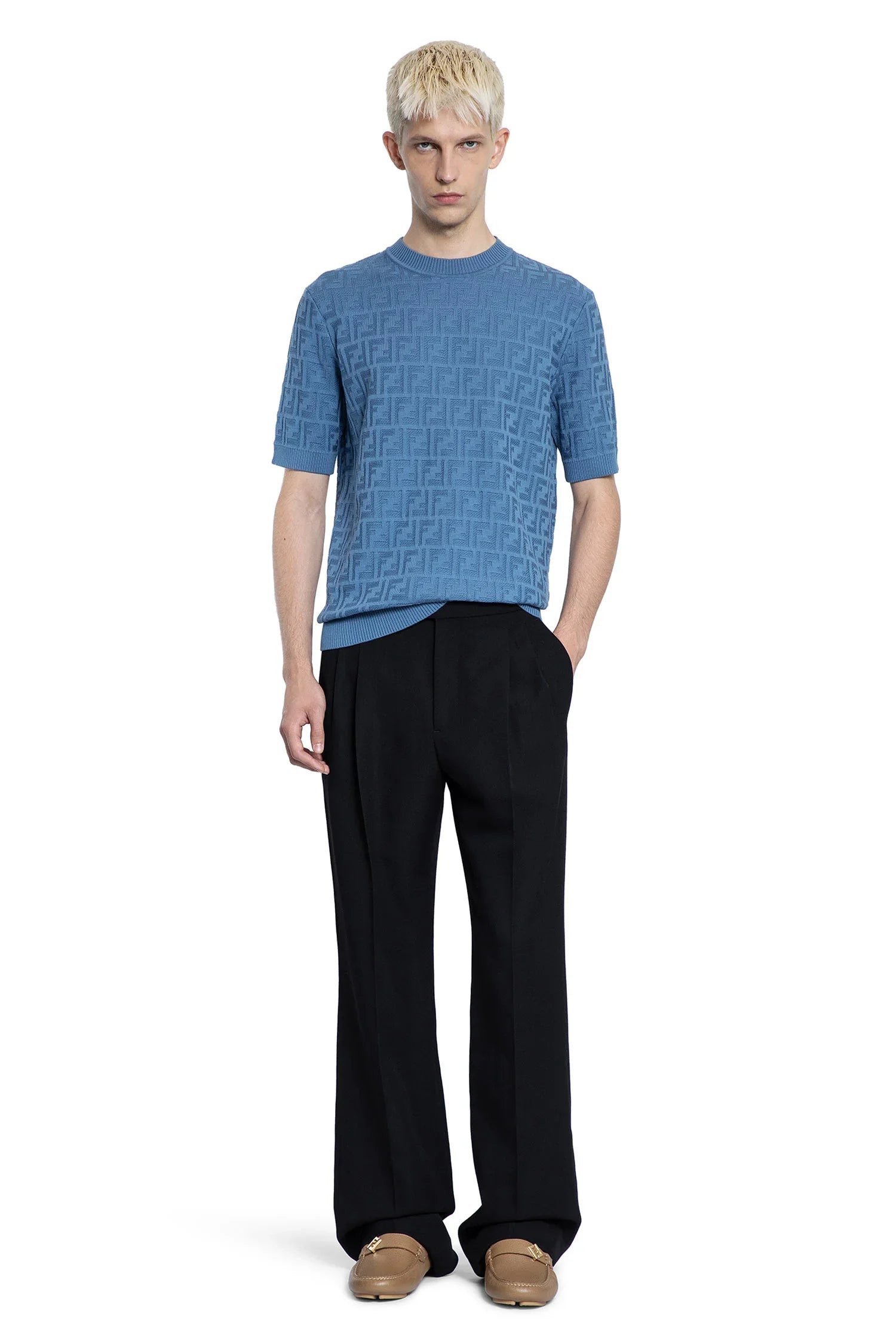 Ff-Cotton-Knit-T-Shirt - 4