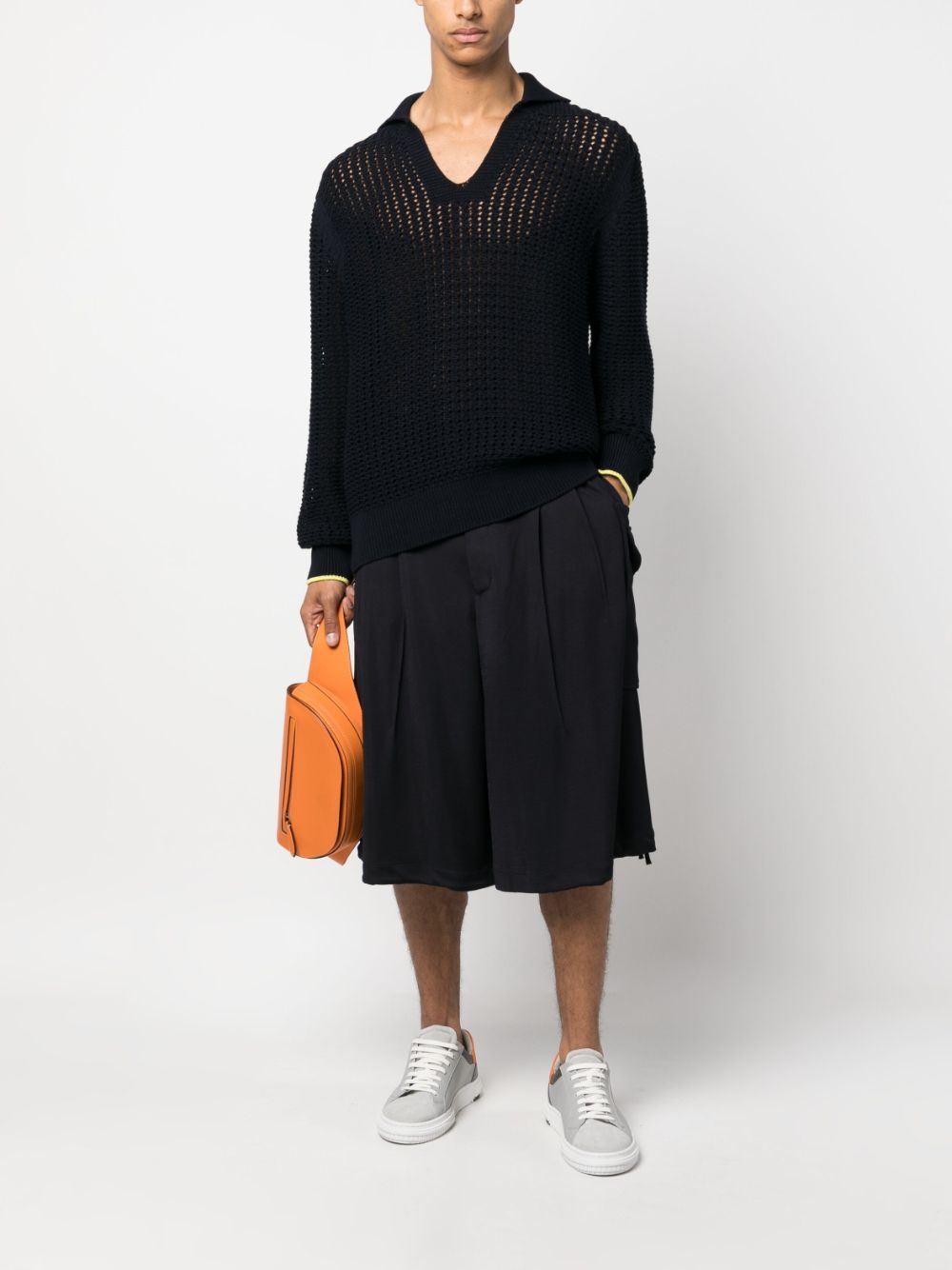 V-neck knit jumper - 2