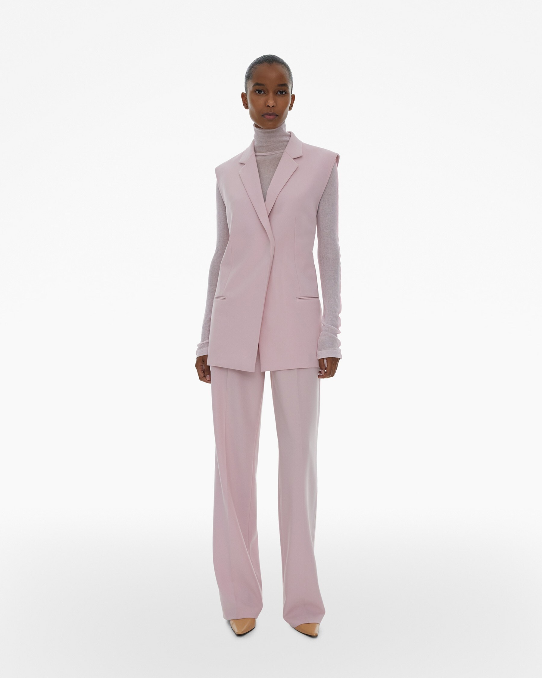 BELTED BLAZER VEST - 2