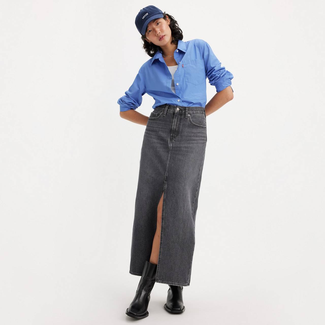 ANKLE COLUMN SKIRT - 4