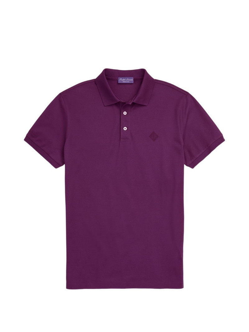 embroidered-logo piqué polo shirt 1