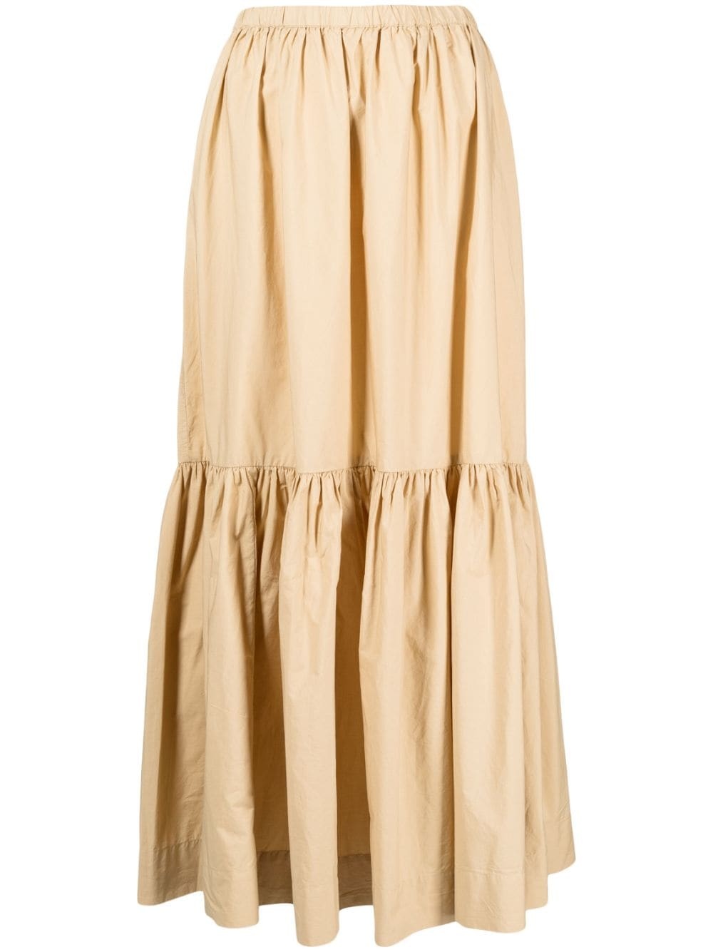 Flounce tiered organic cotton skirt - 1