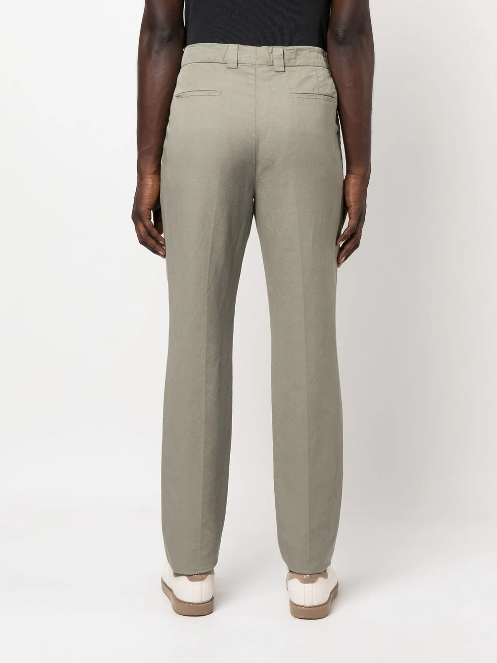 mid-rise straight-leg chinos - 4