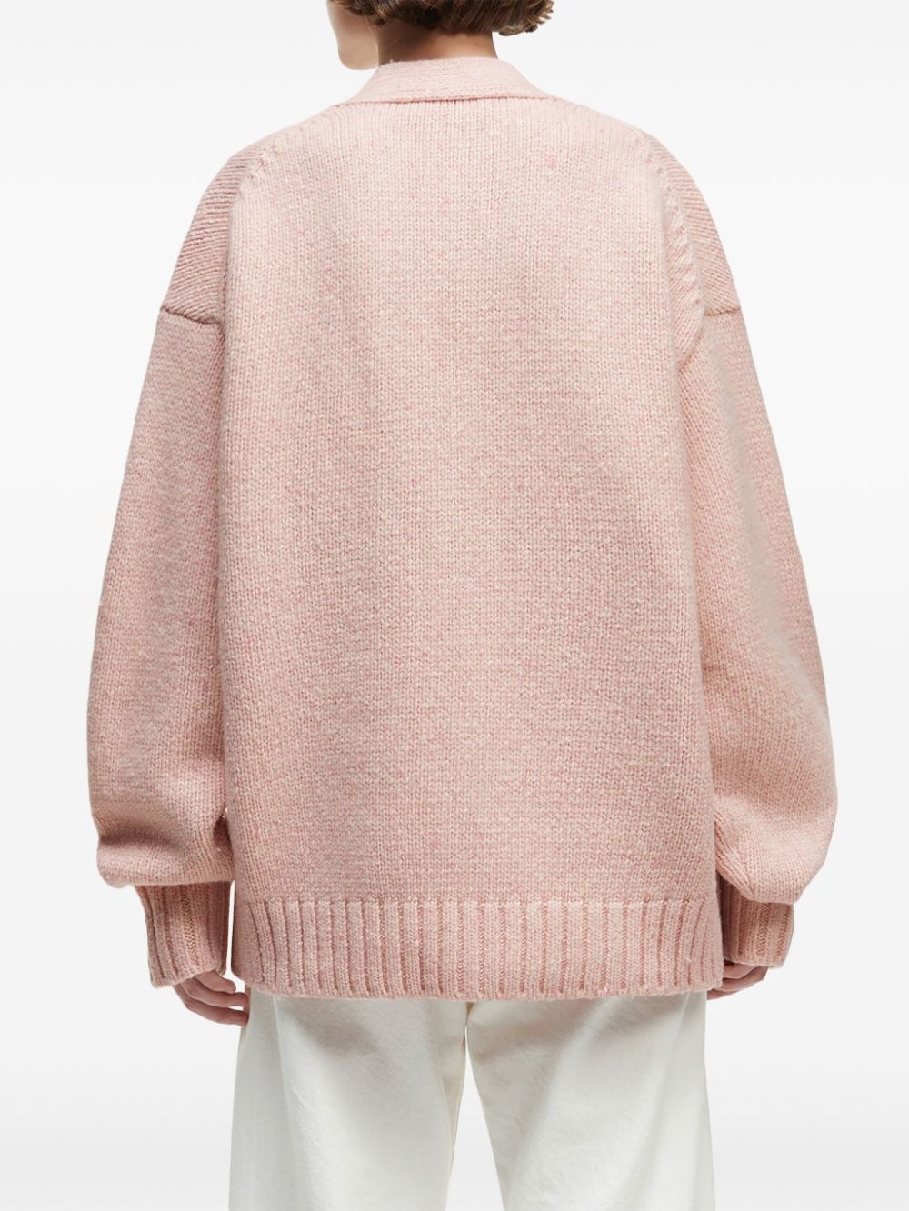 logo-plaque cardigan - 4