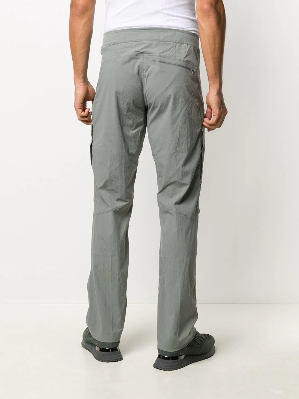 zip detail trousers - 4