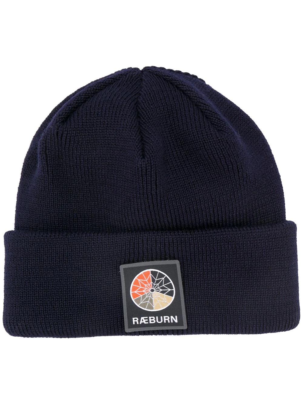 ribbed-knit logo patch beanie  - 1