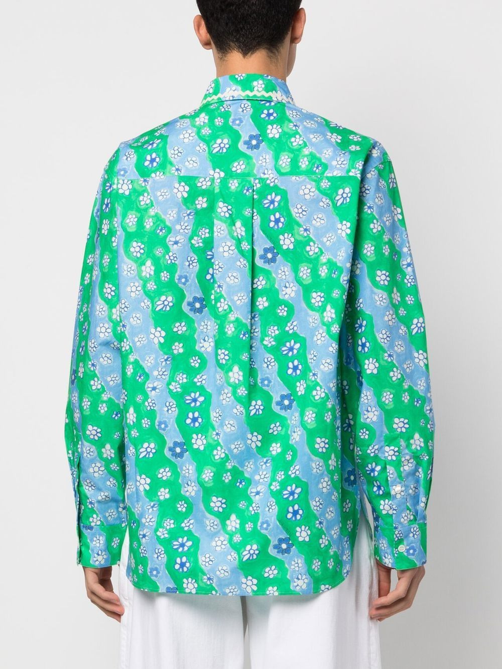 cotton floral-print shirt - 4
