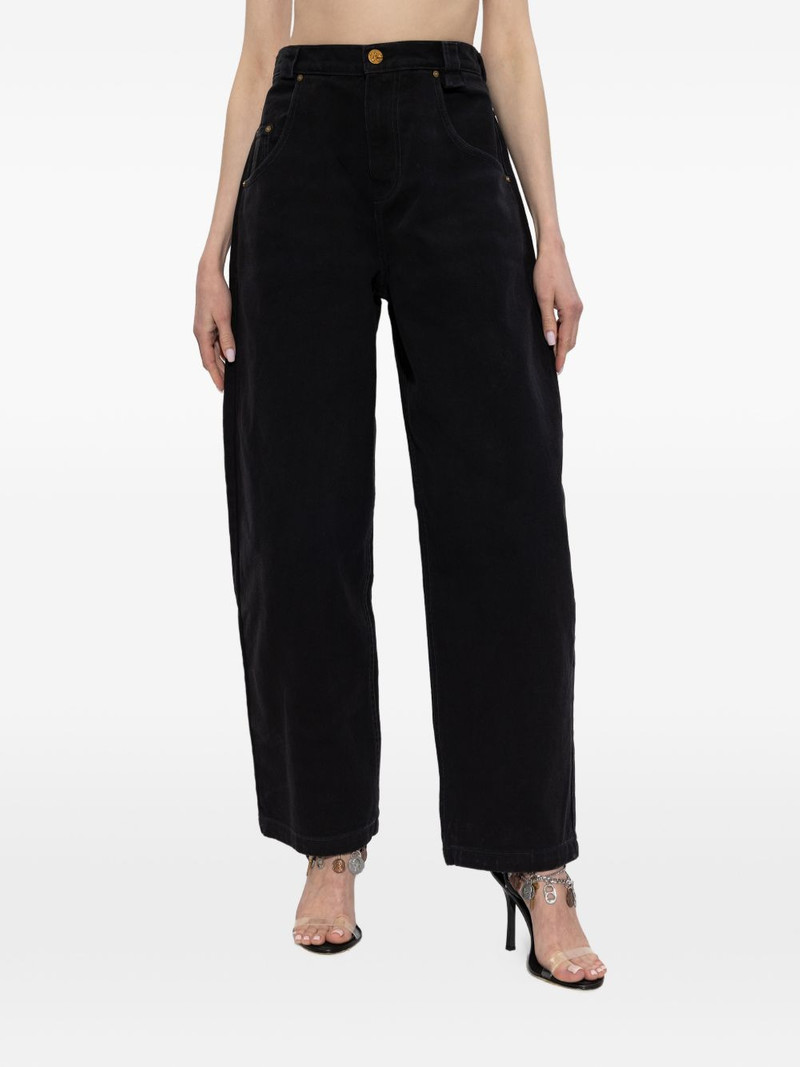 label denim trousers 3