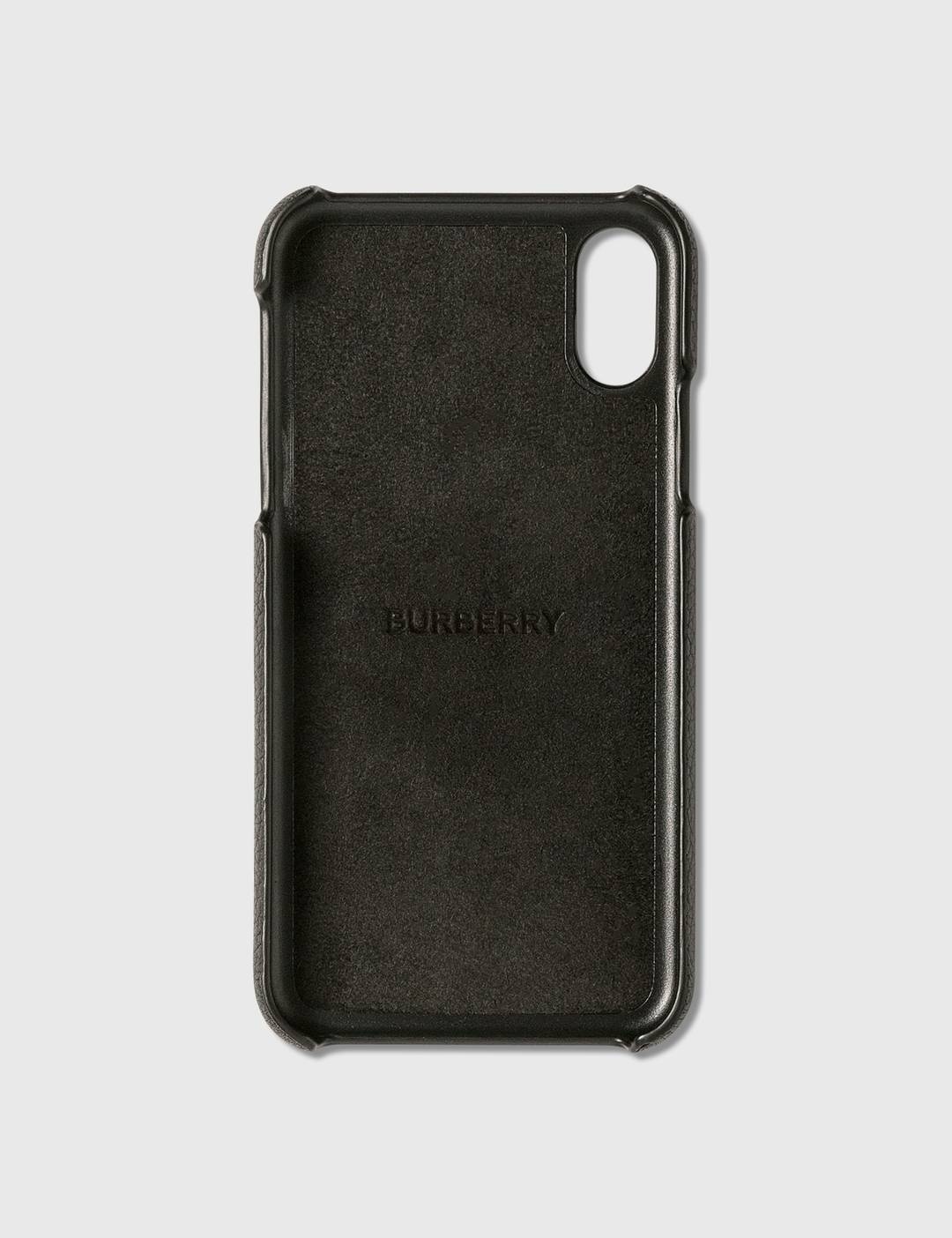 Contrast Logo Graphic Leather iPhone X/XS Case - 2