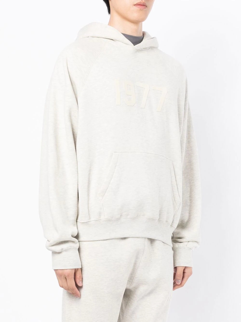 '1977' print hoodie - 3