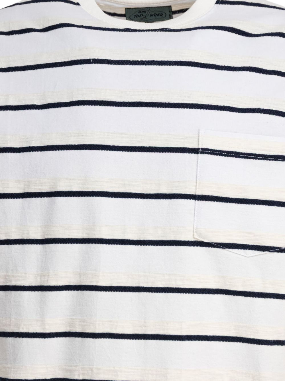 pocket striped T-shirt - 4