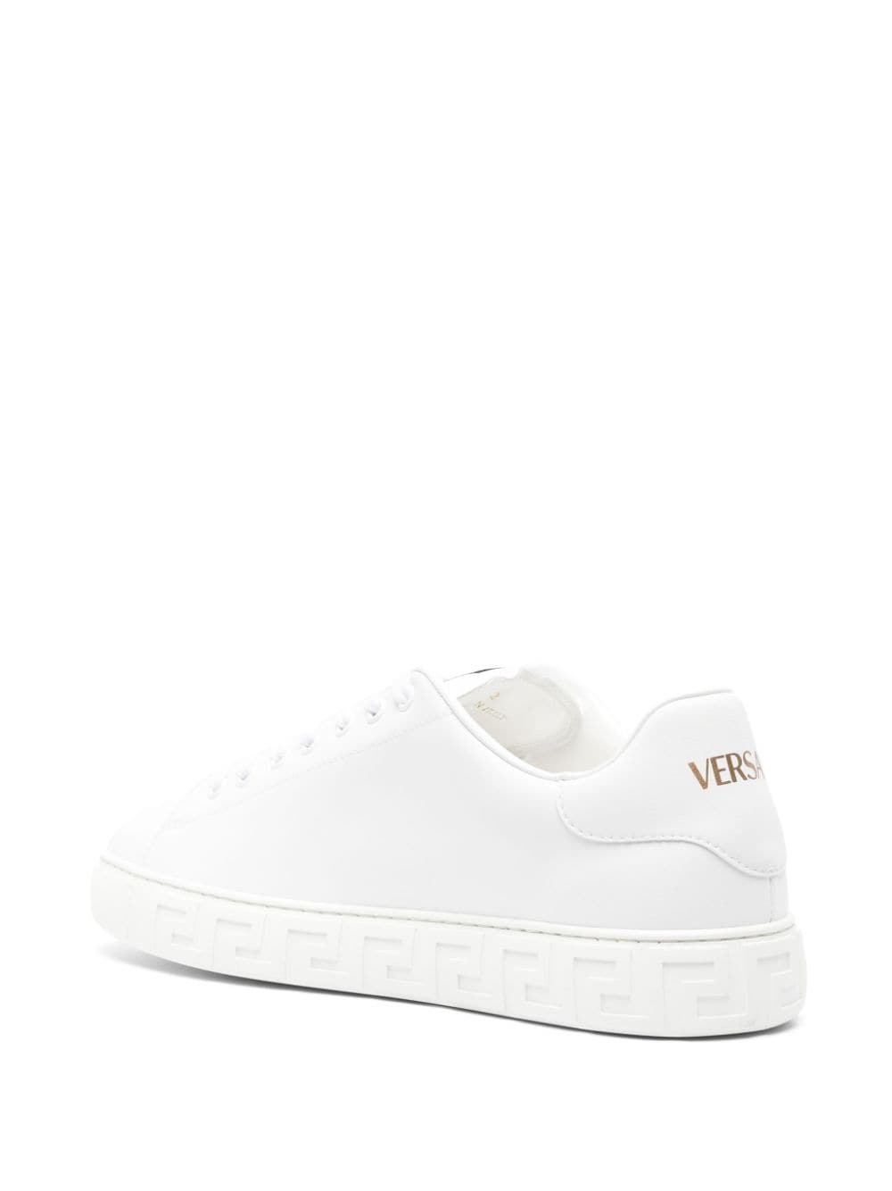 Greca faux-leather sneakers - 3