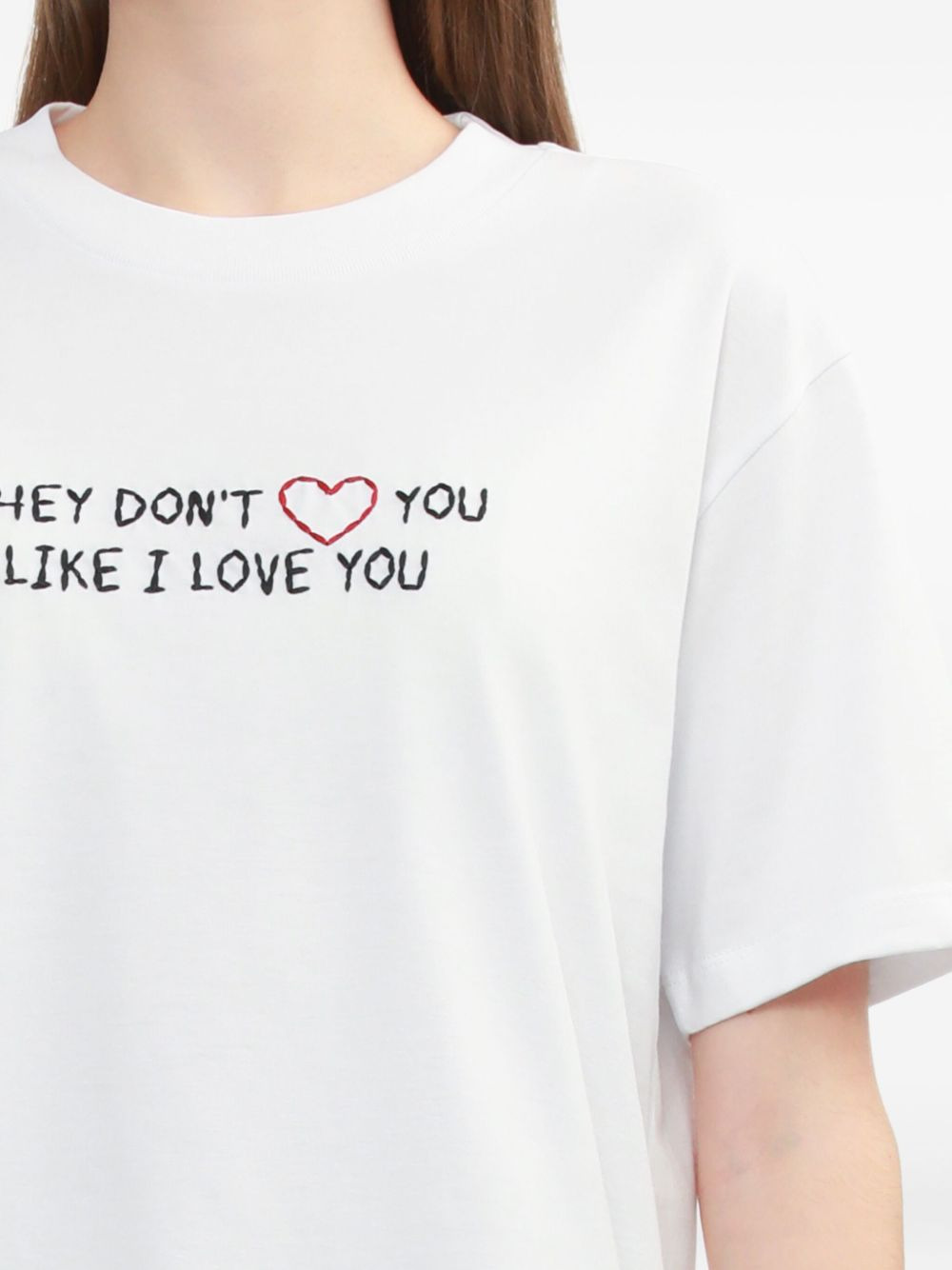 text-print T-shirt - 5