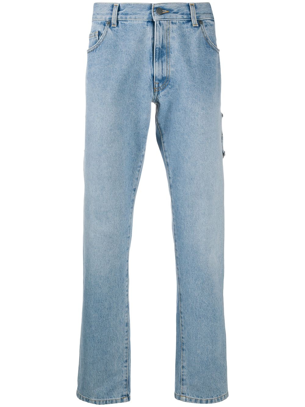 overall effect straight-leg jeans - 1