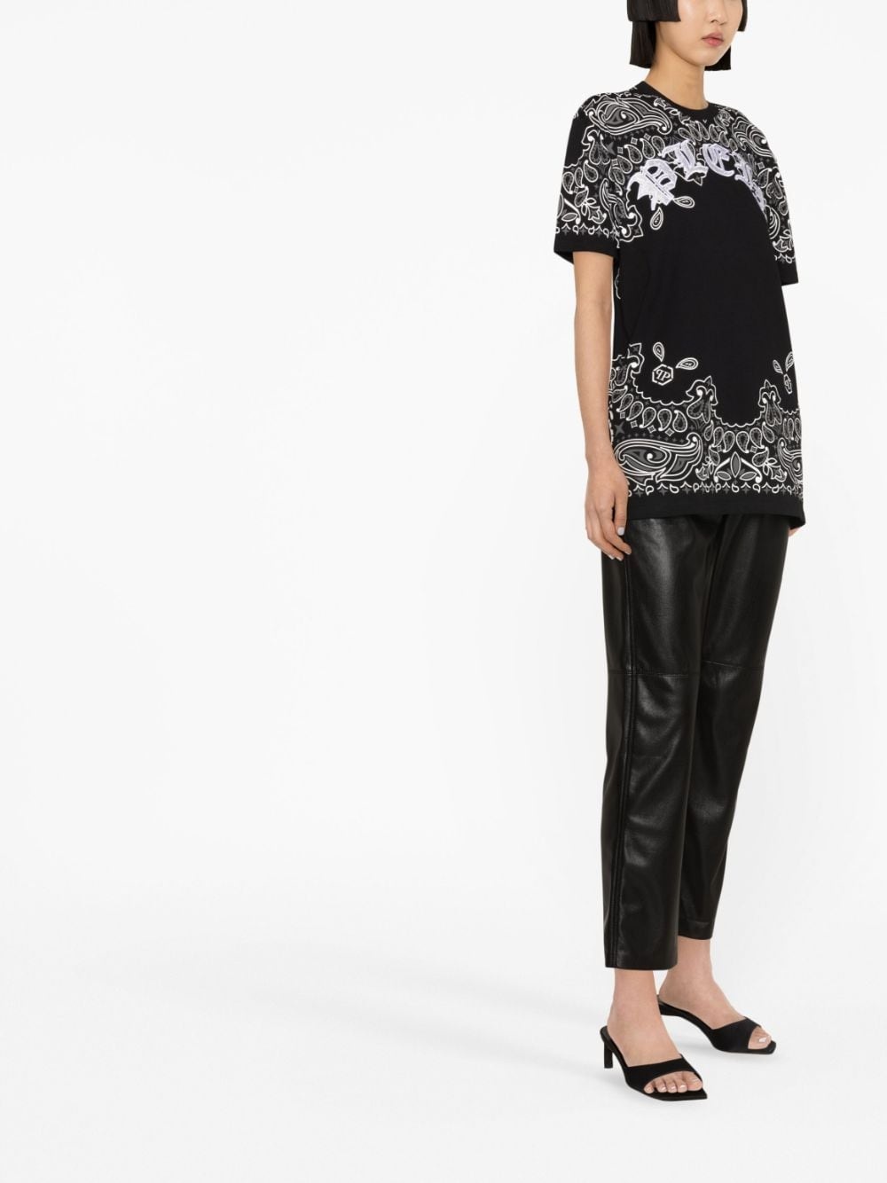 paisley-print short -sleeve T-shirt - 3