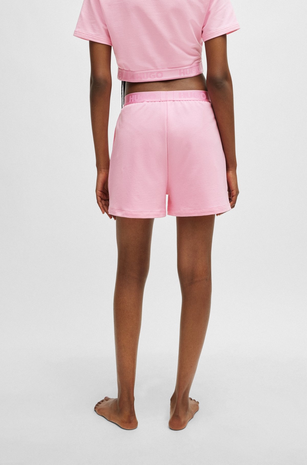 LOGO-WAISTBAND SHORTS IN TERRY - 5