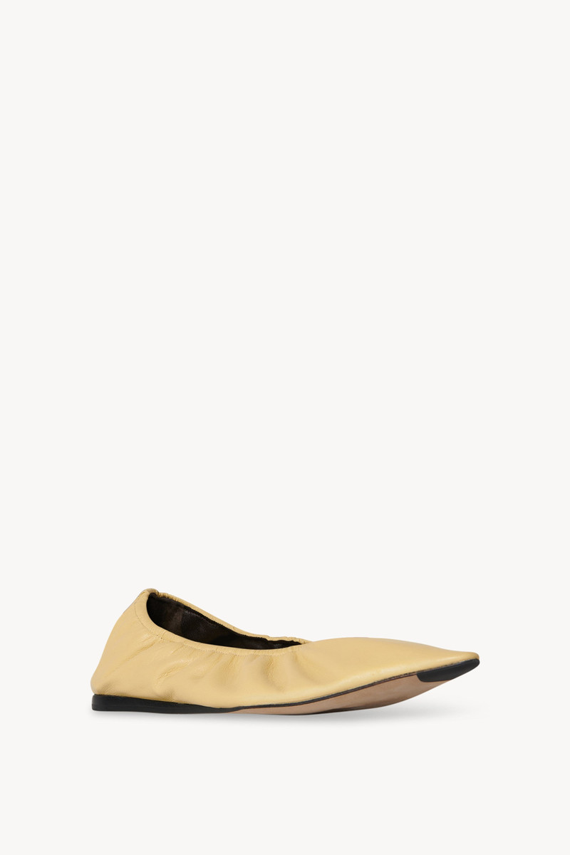 The Row Liisa Flat in Leather outlook