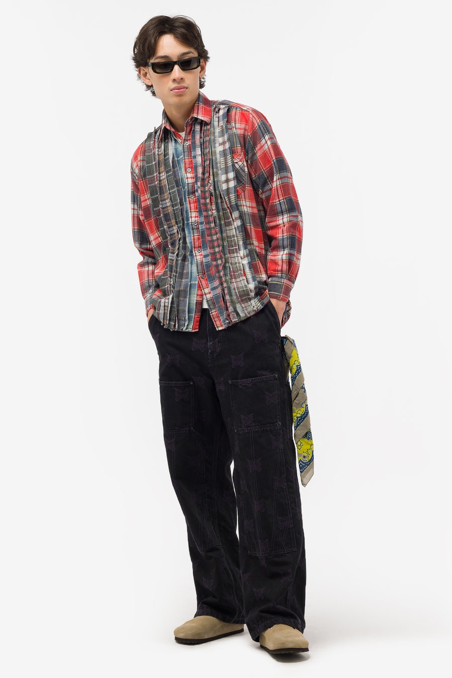 Ribbon Flannel Shirt in Multicolor - 2