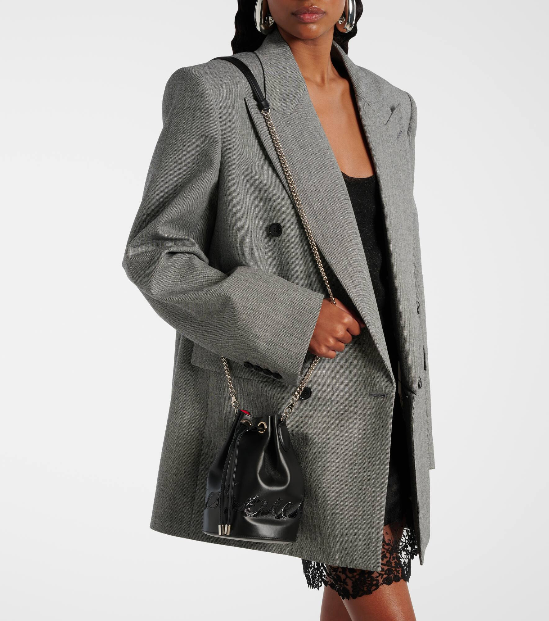 Marie Jane leather bucket bag - 6