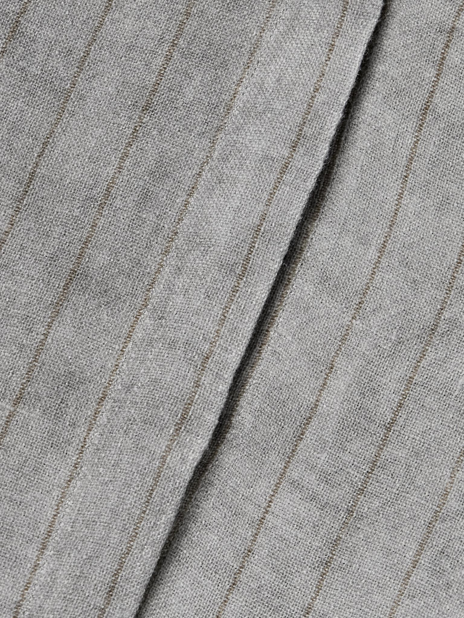 Lupe striped linen vest Gray - 4