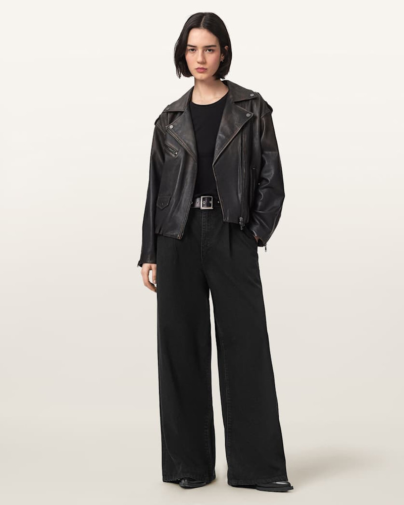 ALLSAINTS HAZE PLEATED WIDE LEG JEANS outlook