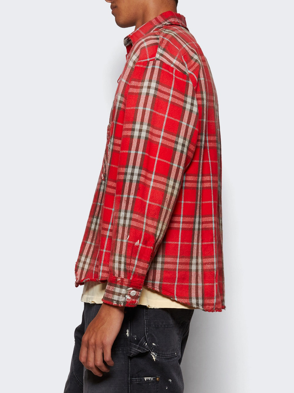 Flannel Check Shirt Red - 3