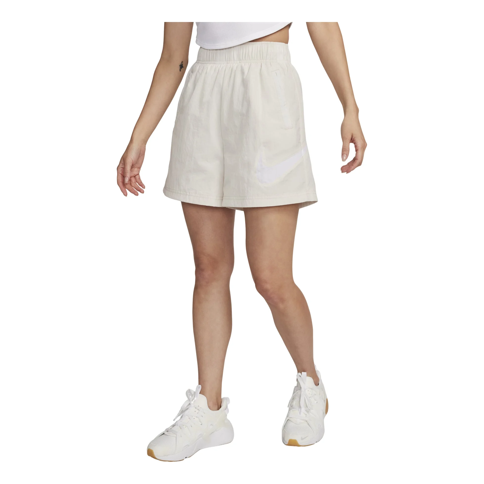 (WMNS) Nike Sportswear Essential Woven Shorts 'White' DM6740-104 - 1