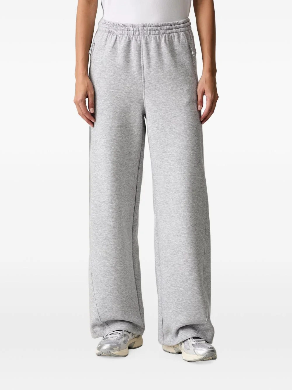 Open Unstoppable Fleece logo-print wide-leg track pants - 1