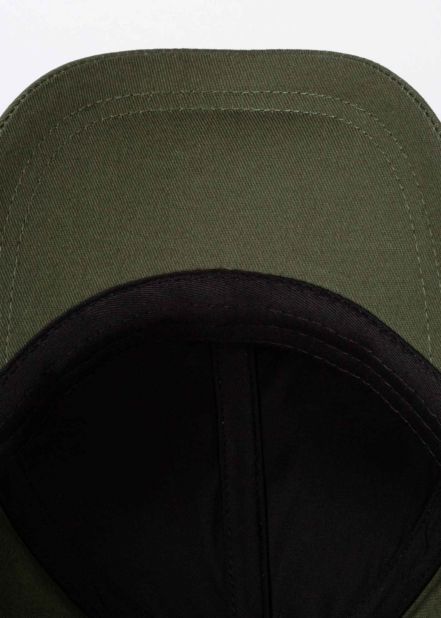 Khaki 'Signature Stripe' Trim Cotton Baseball Cap - 3