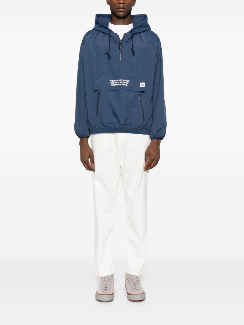NEIGHBORHOOD logo-print hooded jacket outlook