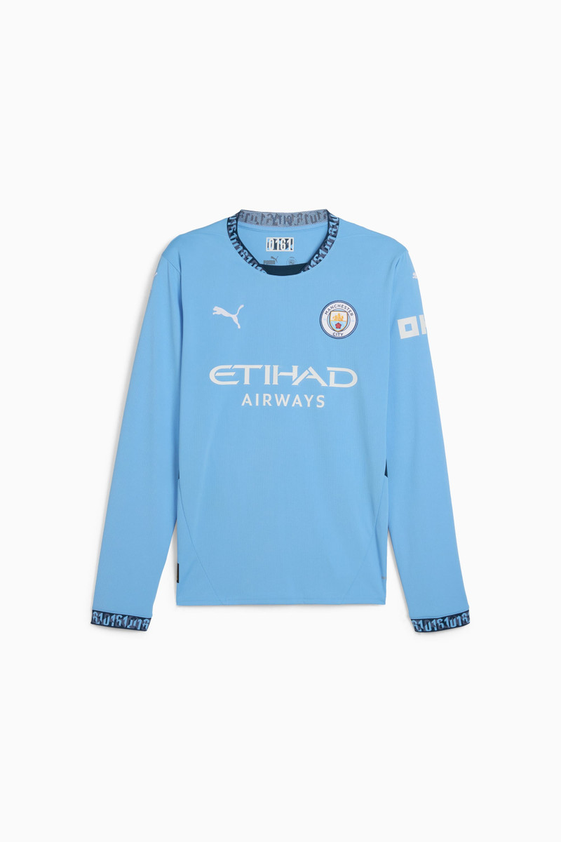 Manchester City 24/25 Home Men's Long Sleeve Soccer Jersey - 1