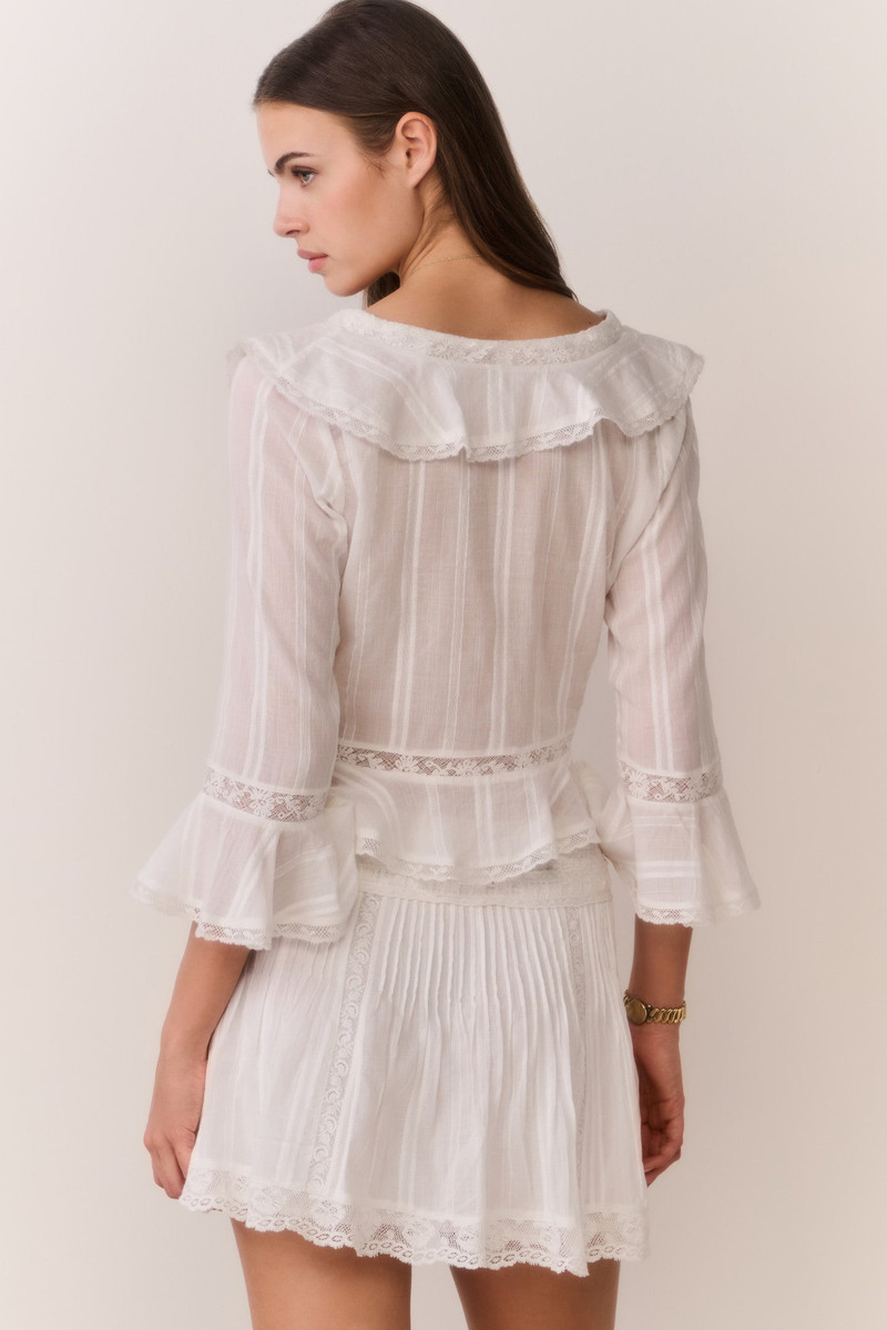 Olenna Cotton Victorian Ruffle Top 7