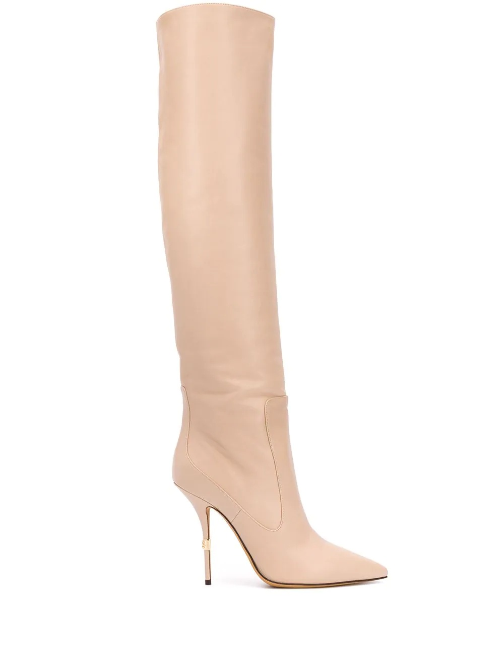 thigh-length 140mm stiletto boots - 1