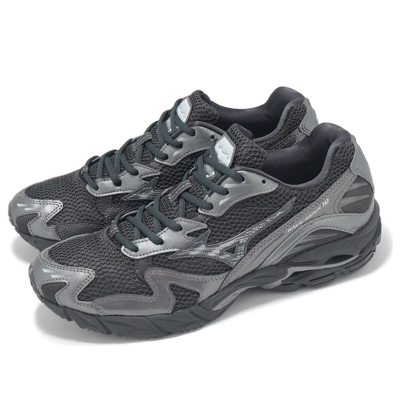 Mizuno Wave Rider 10 'Black Sand Metallic Grey' D1GA243108 - 3