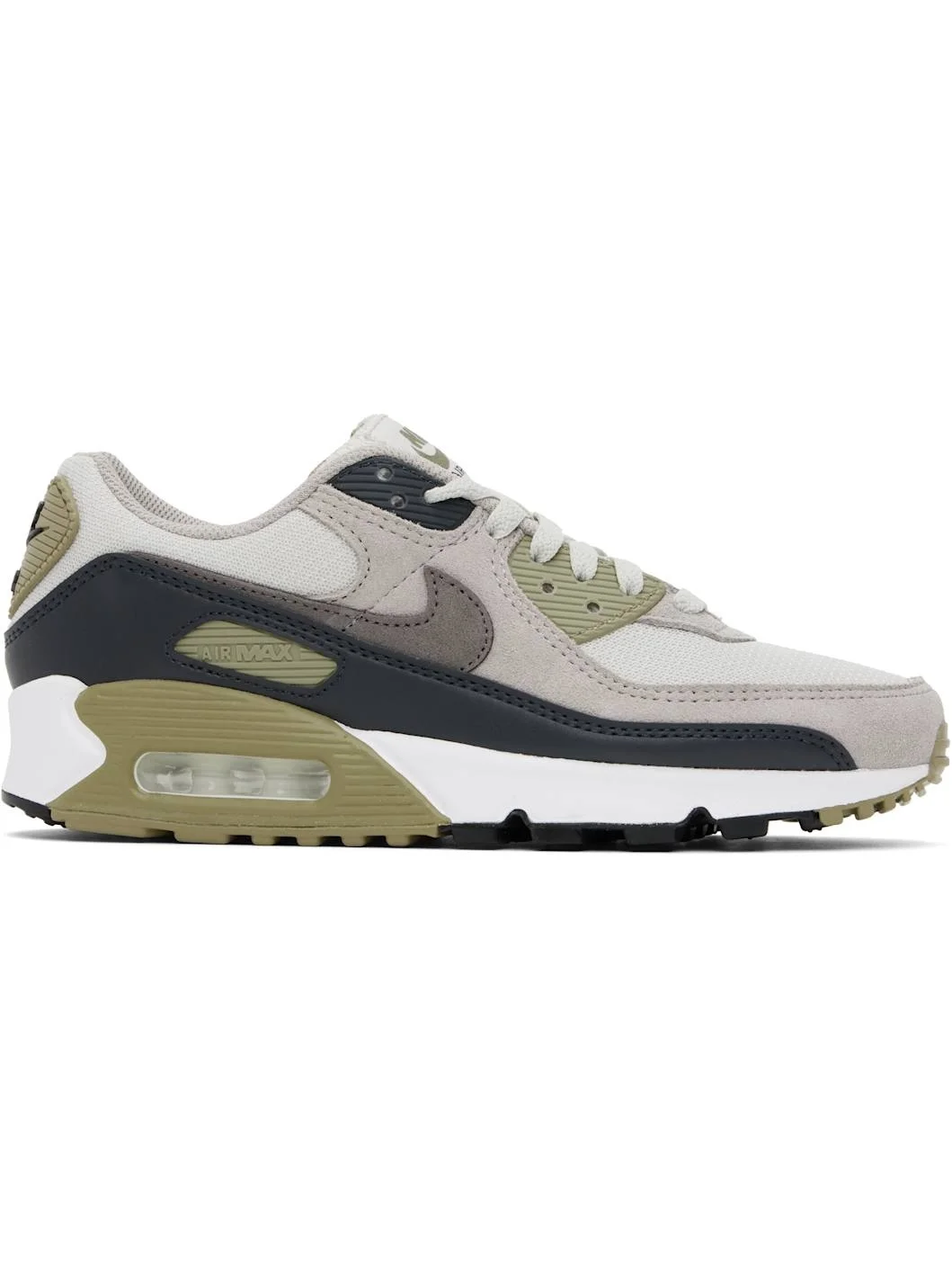 Gray & Khaki Air Max 90 Sneakers - 1