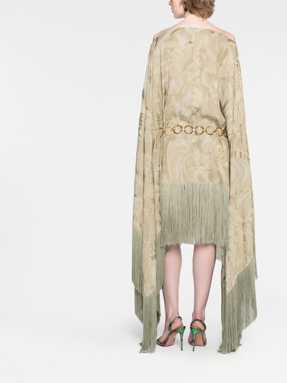 Veneno Clouds kaftan minidress - 4
