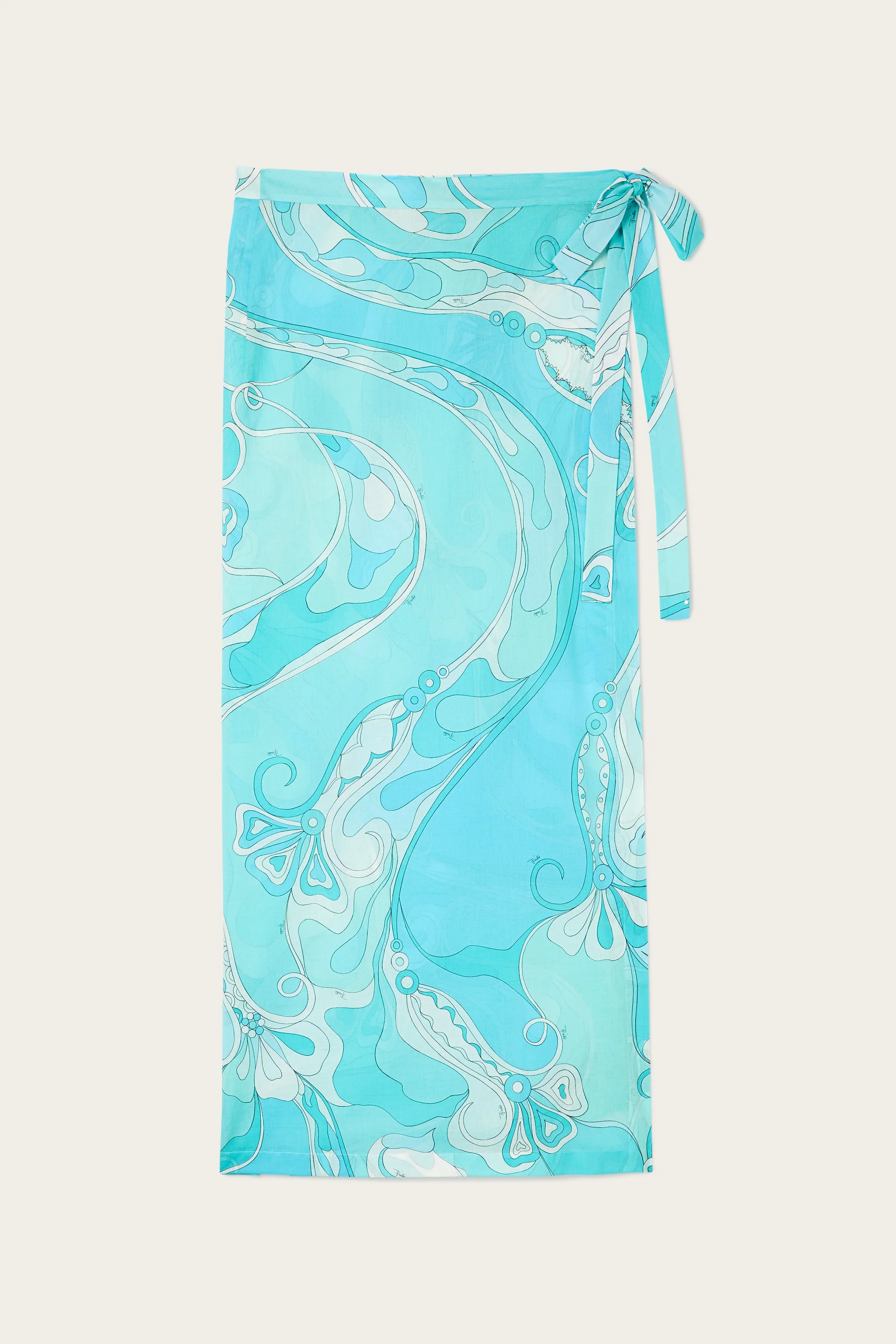 ORCHIDEE PRINT PAREO SKIRT - 1