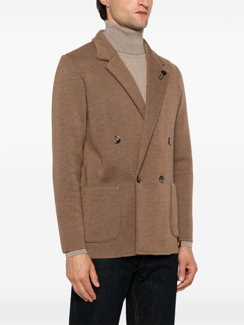 virgin wool blazer - 3