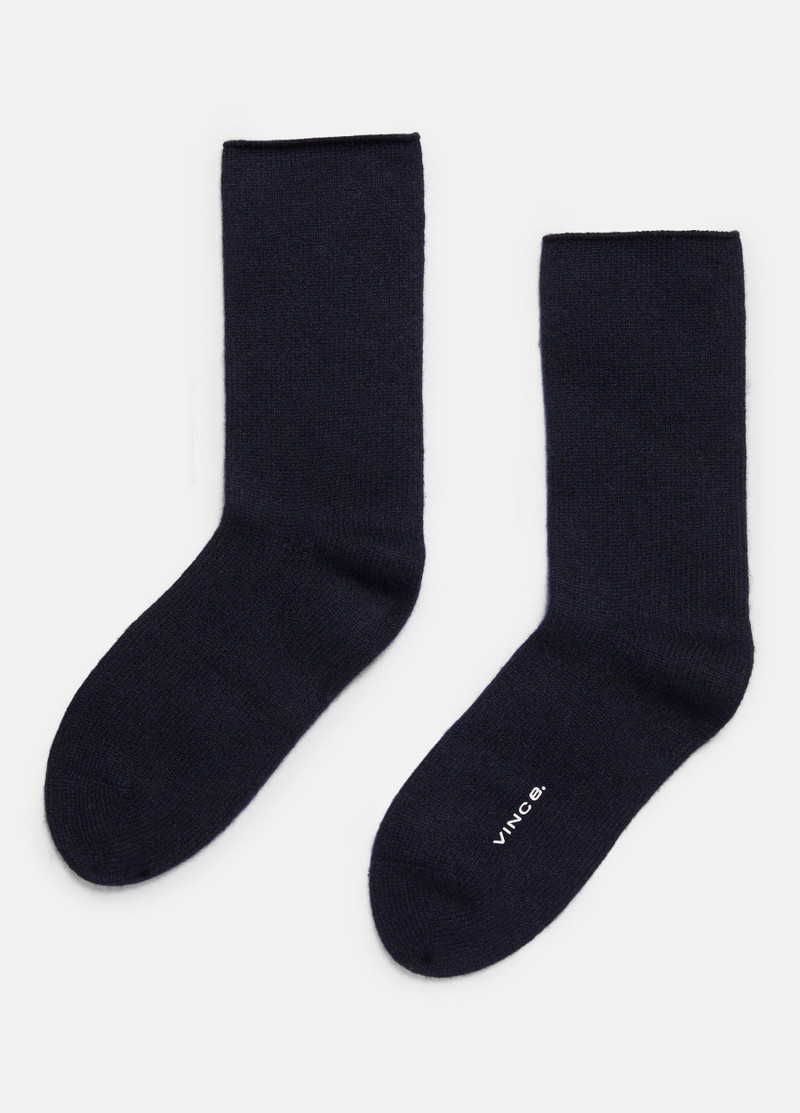 Women's Cashmere Jersey Short Sock 1