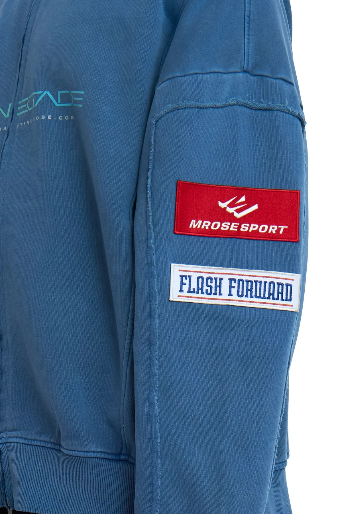 Martine Rose Zip Up Crew Blue - 6