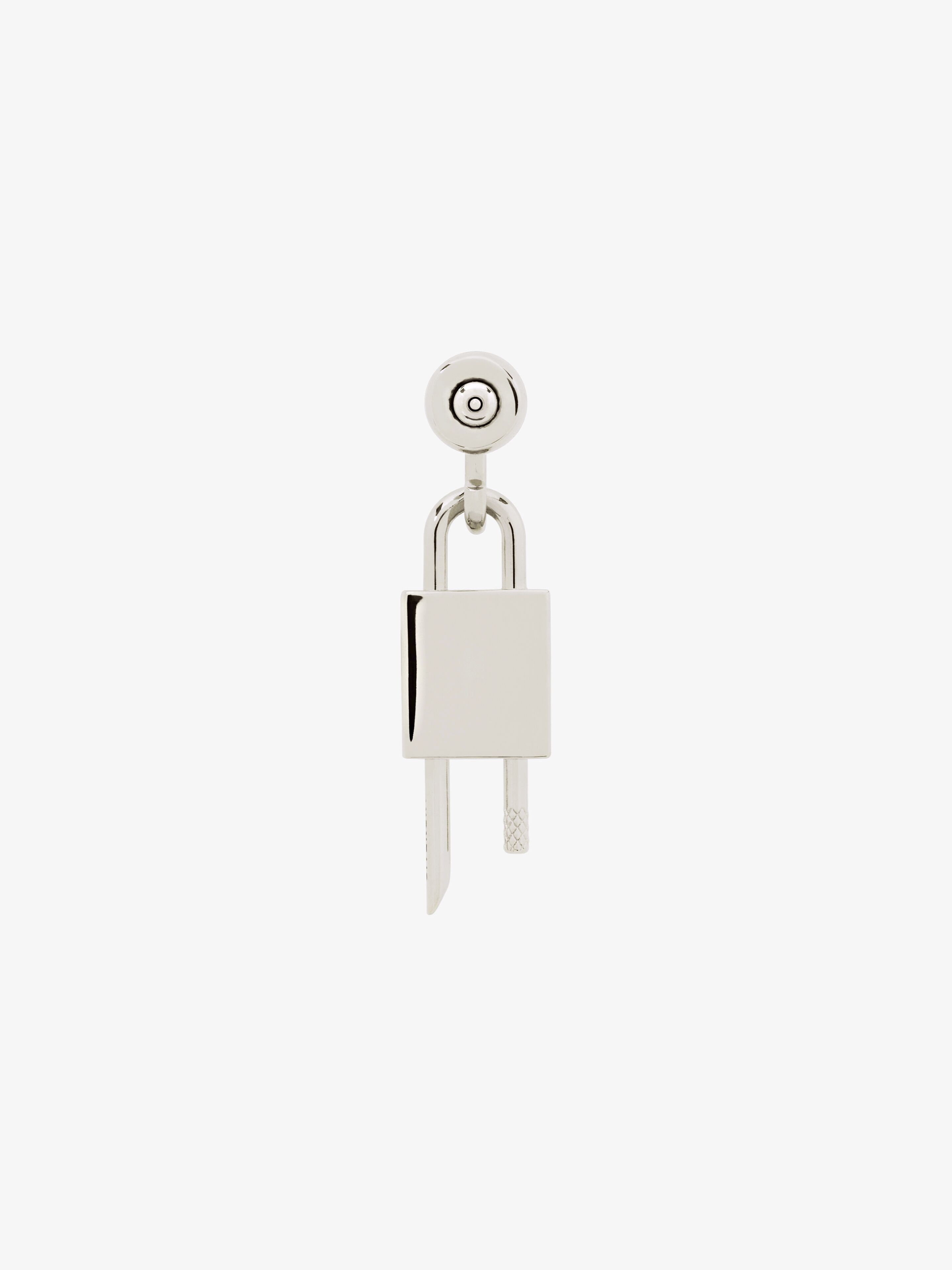 LOCK EARRING IN METAL - 5