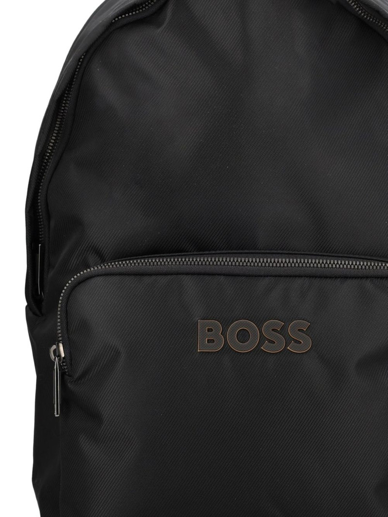 BOSS logo-detail backpack outlook