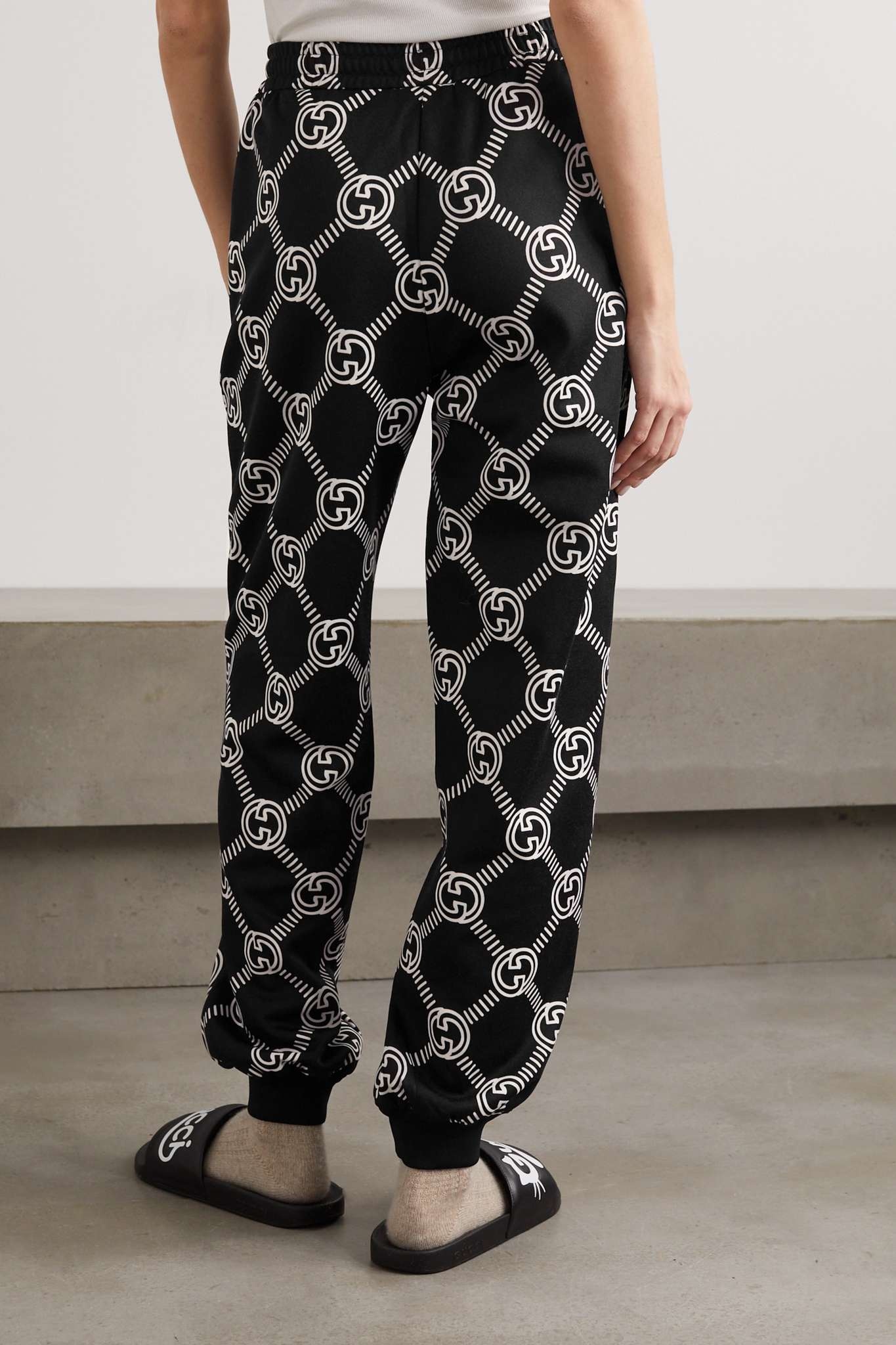 Printed jersey track pants - 4