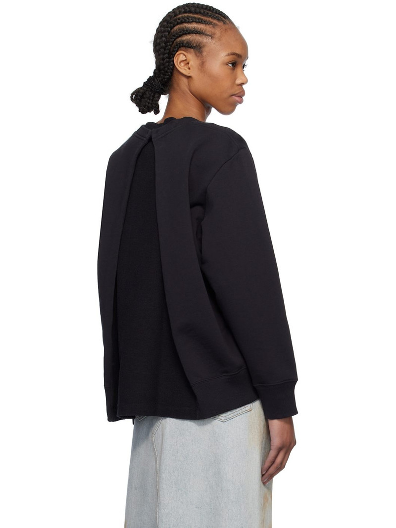 Black Spliced Logo Sweatshirt 3