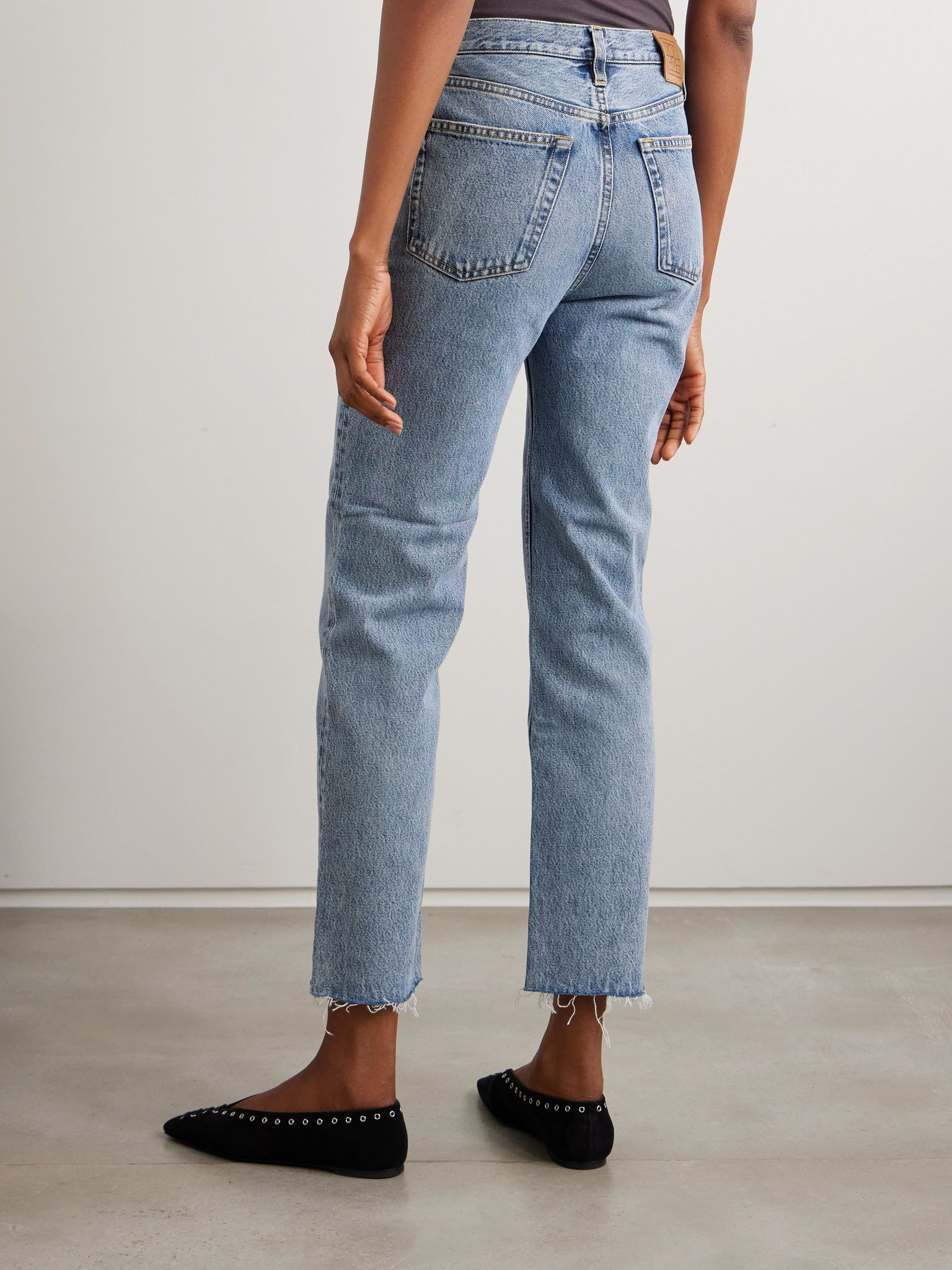 + NET SUSTAIN Classic Cut high-rise straight-leg organic jeans Mid denim - 4