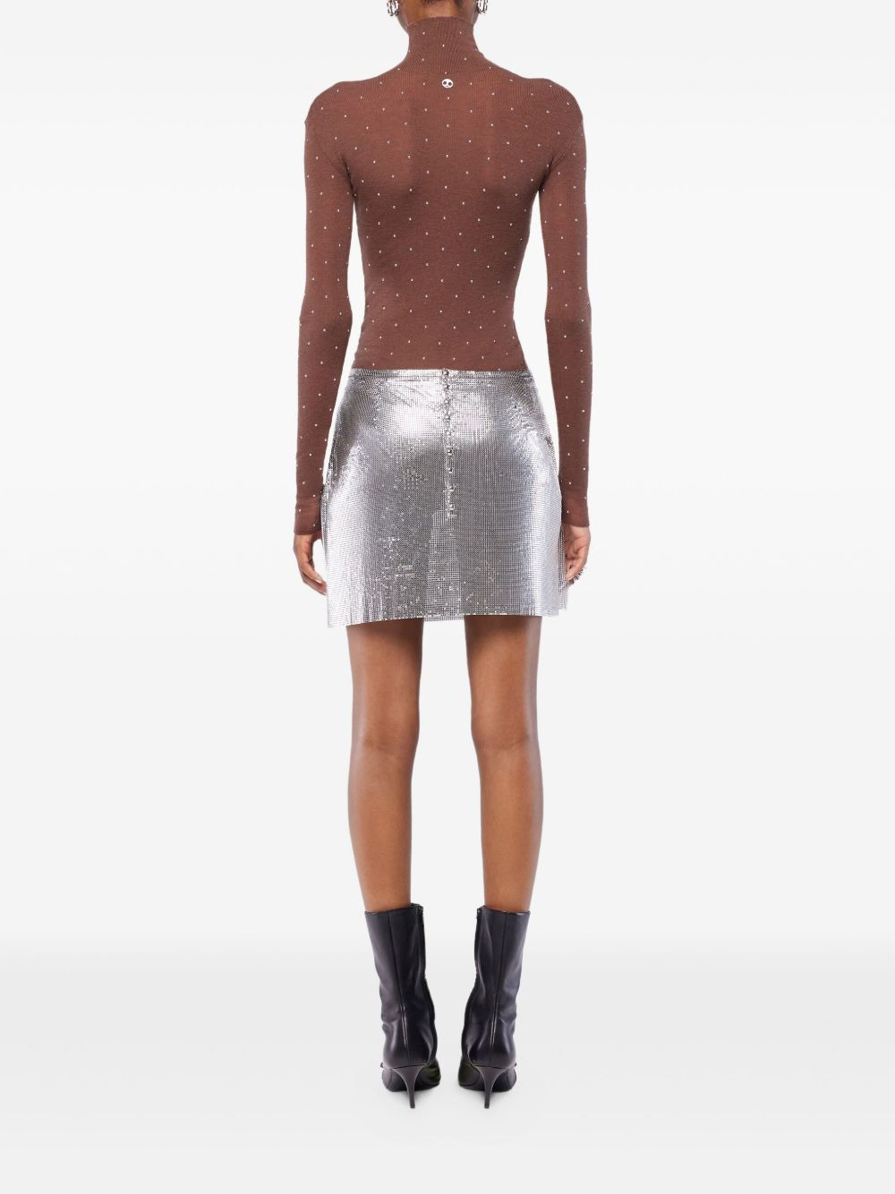 embellished-details turtleneck top - 3